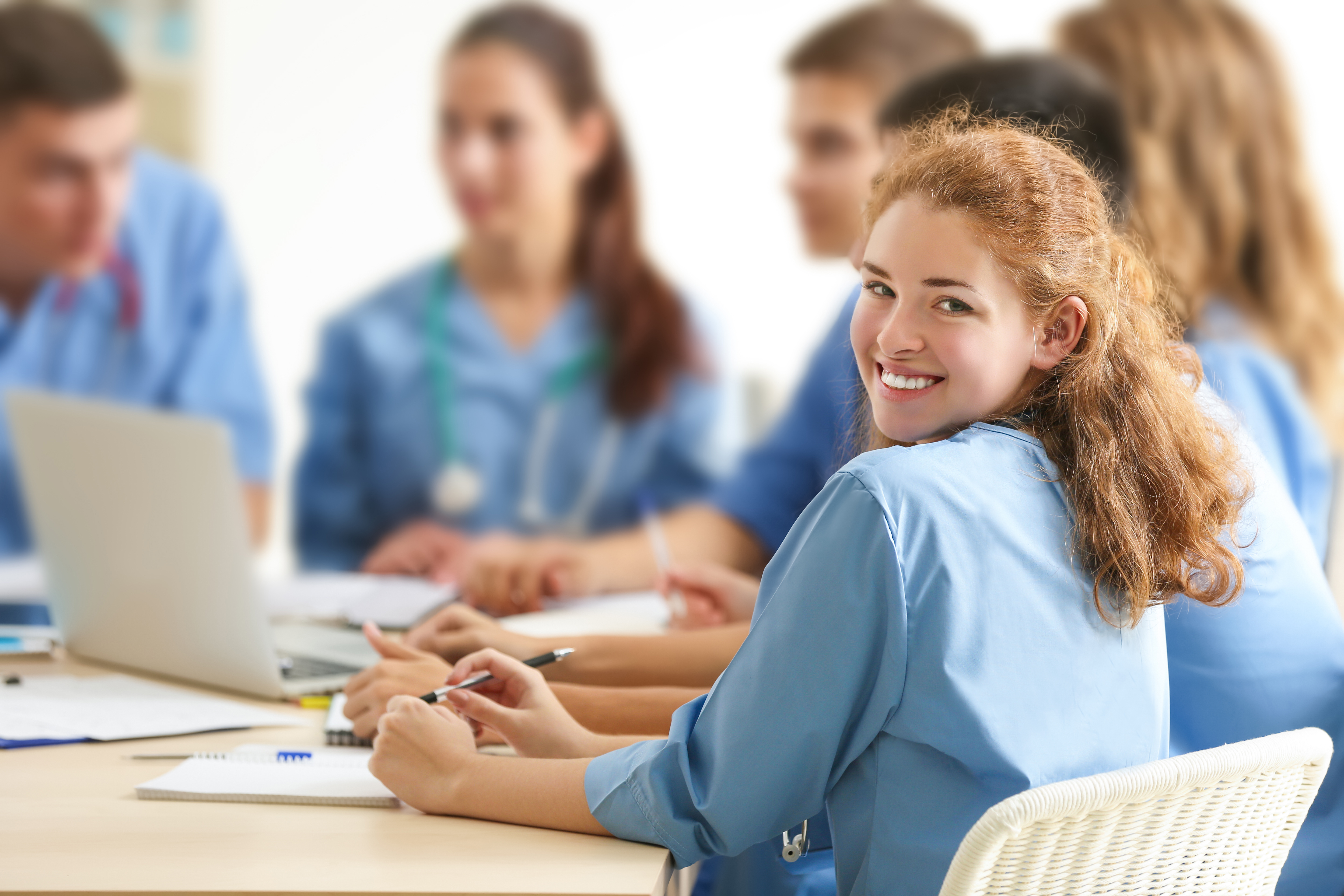 medizinisce Studierende in der Universität